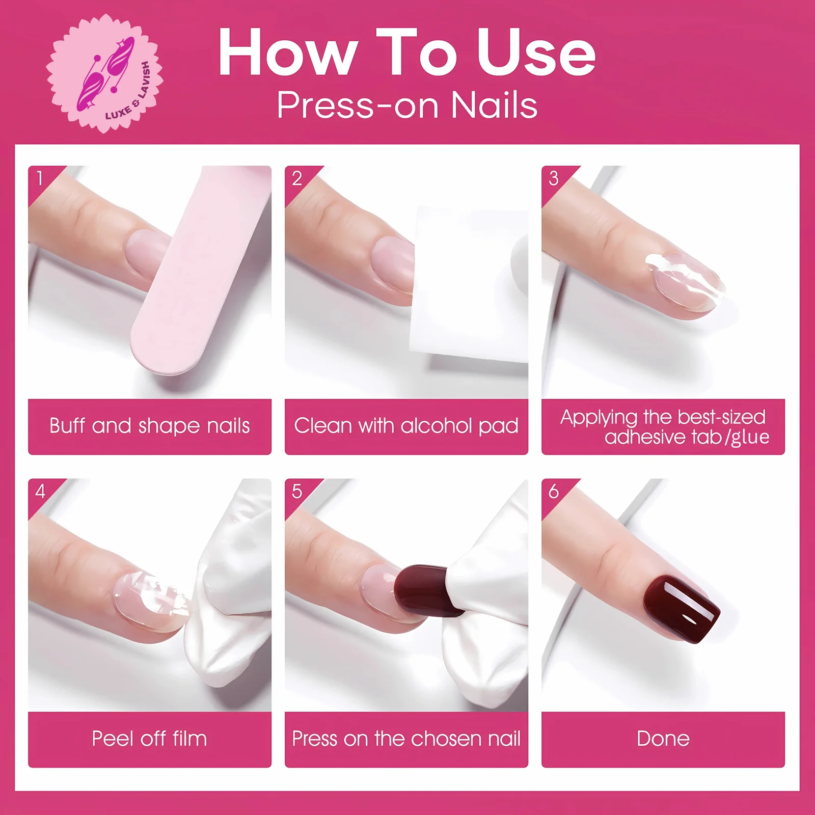 Stylish Press on Nails #50 - Image 2